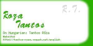 roza tantos business card